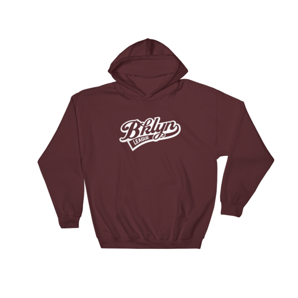Baseball Hoodie - Maroon - BKLYN LEAGUE