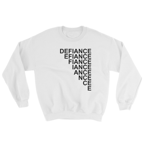 Defiance Stairs Sweatshirt - White - BKLYN LEAGUE