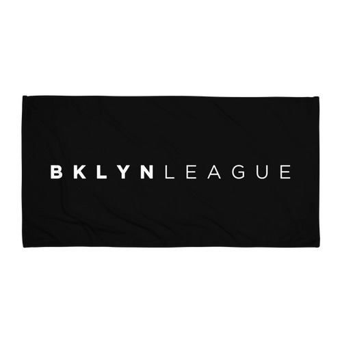 BKLYN LEAGUE Beach Towel - Black - BKLYN LEAGUE