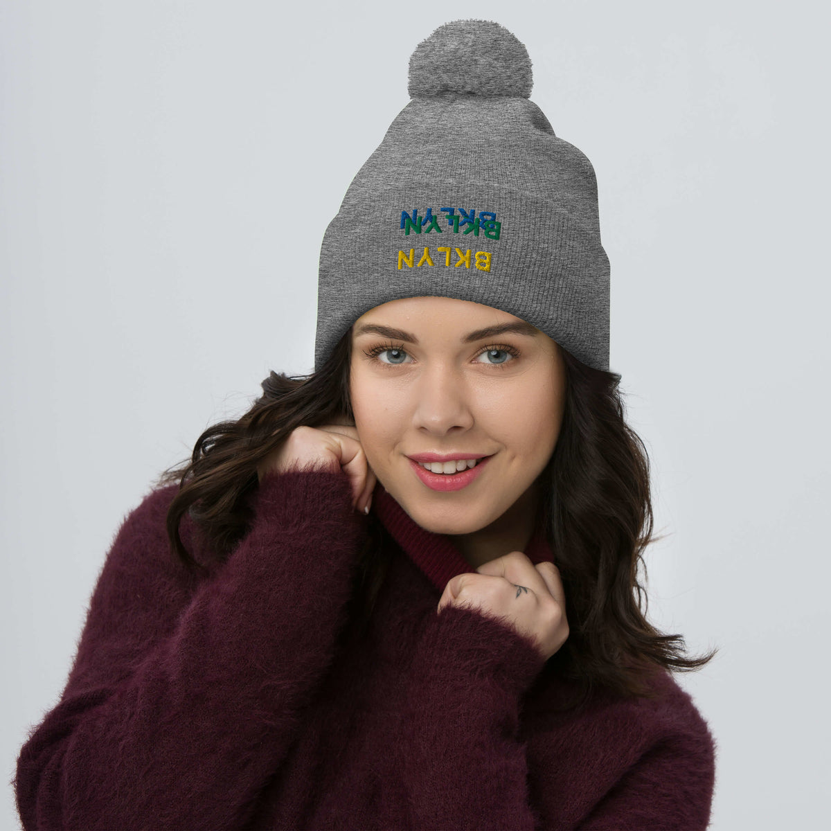 Multiples Pom-Pom Beanie