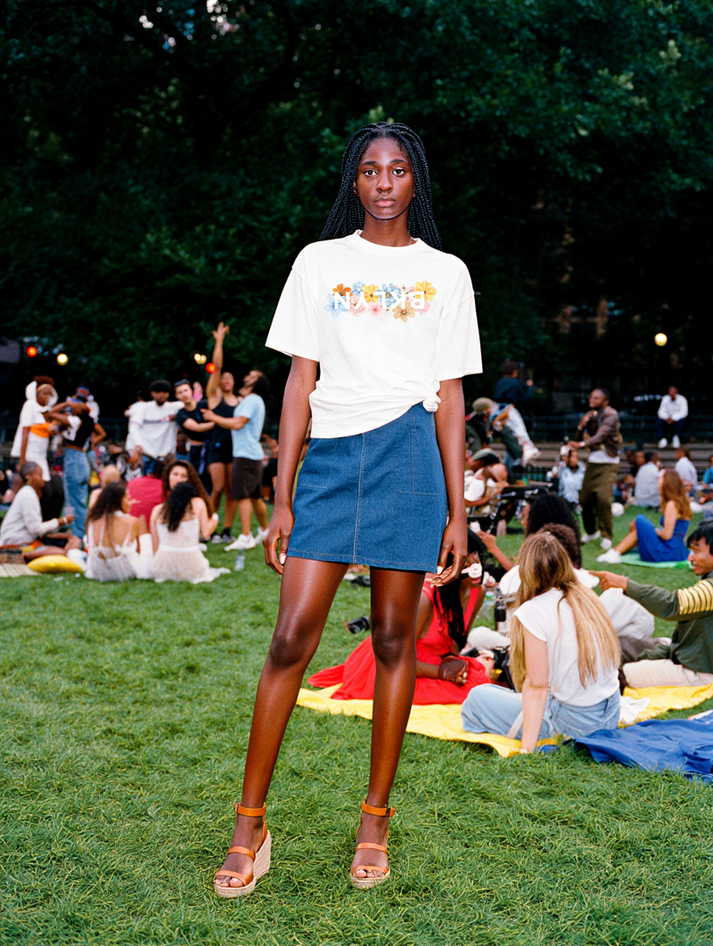 Flowerchild Oversized Tee - White
