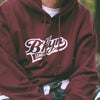 Baseball Hoodie - Maroon - BKLYN LEAGUE