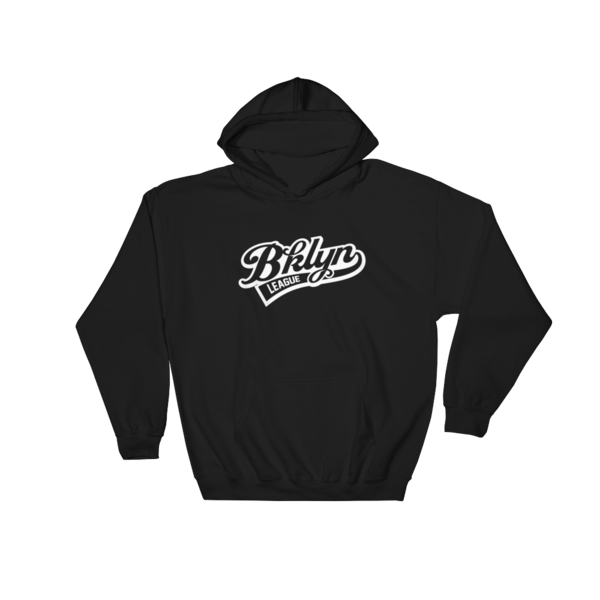 Baseball Hoodie - Black - BKLYN LEAGUE
