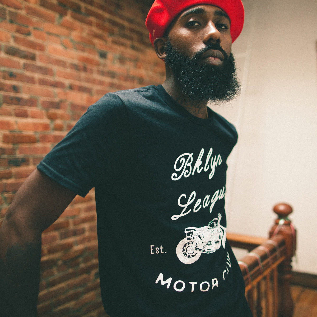 Motor Club Tee - Black - BKLYN LEAGUE