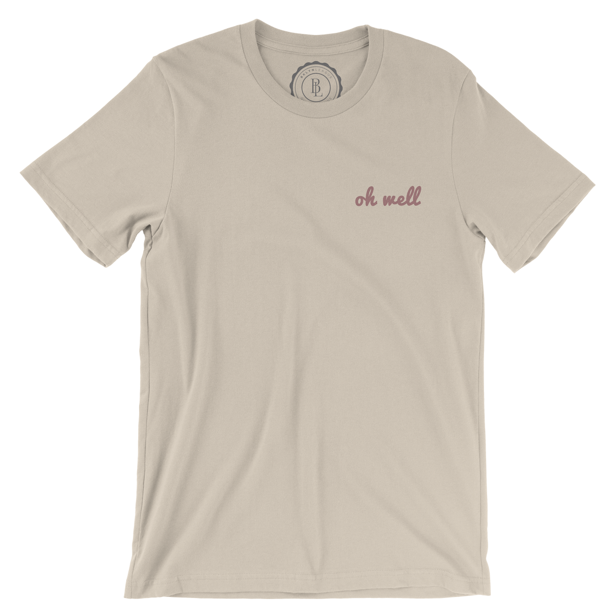 Oh Well Tee - Cream and Rose - BKLYN LEAGUE