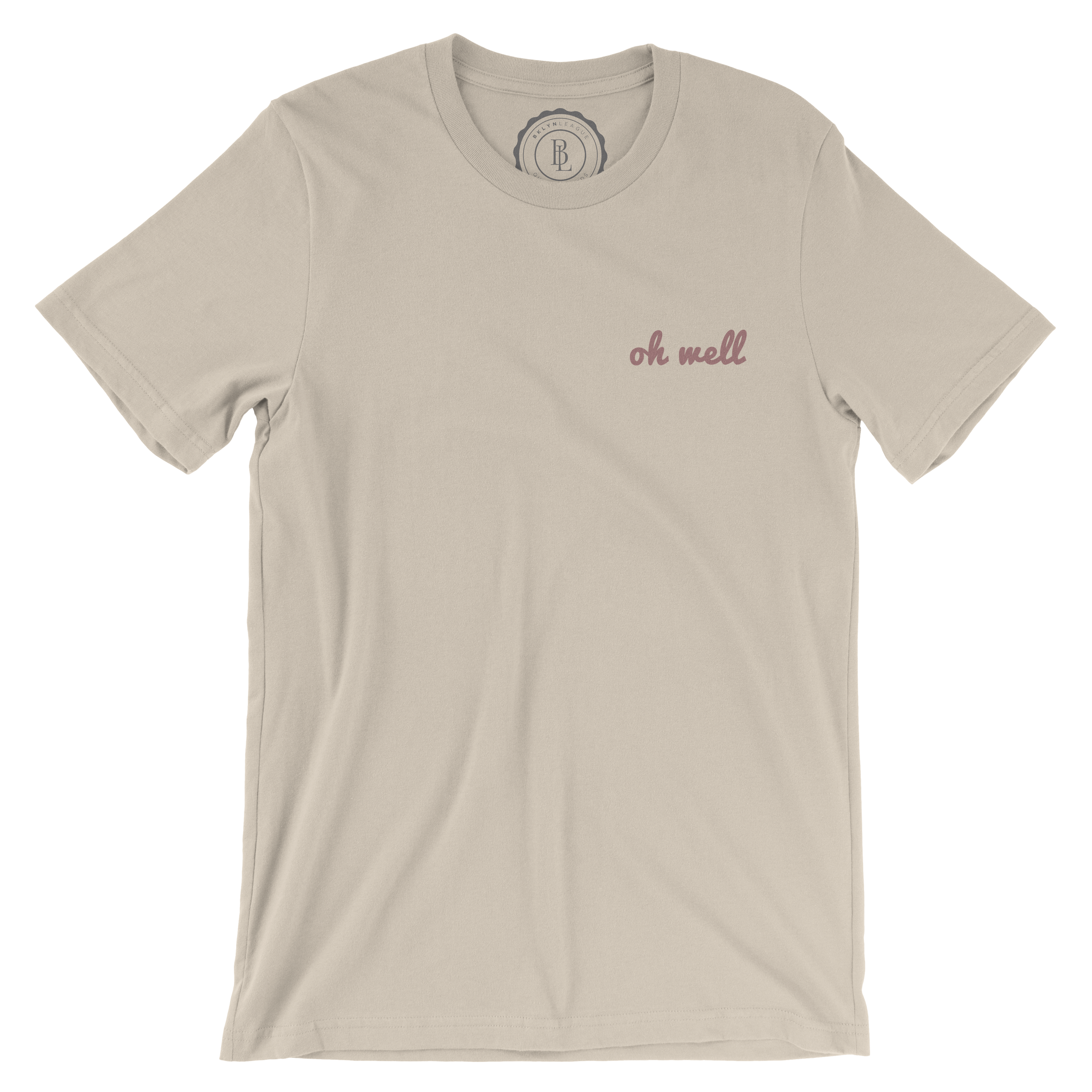 Oh Well Tee - Cream and Rose - BKLYN LEAGUE