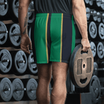 Athletic Club Shorts - Burgundy/Green Mix - BKLYN LEAGUE