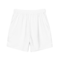 Green Thumb Shorts/Swim Trunks - White