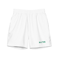 Green Thumb Shorts/Swim Trunks - White