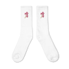 Cherry Blossom Heart Embroidered Socks