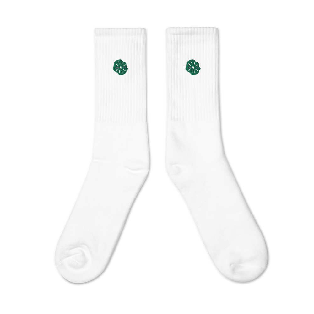 Flora Socks Embroidered Socks