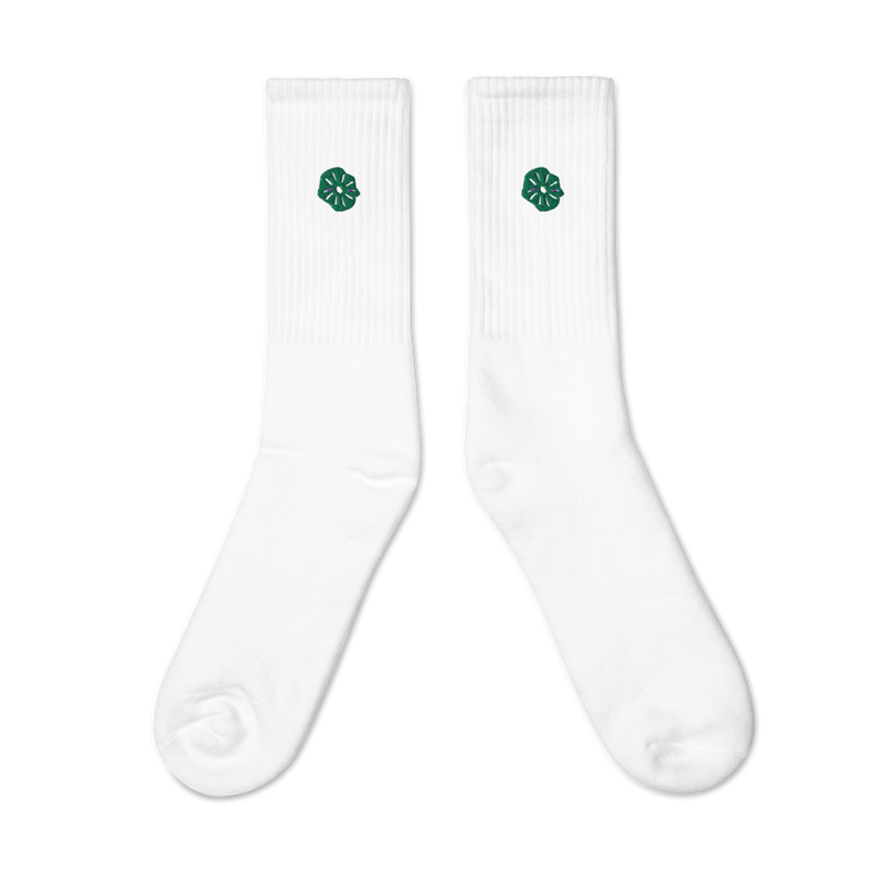 Flora Socks Embroidered Socks