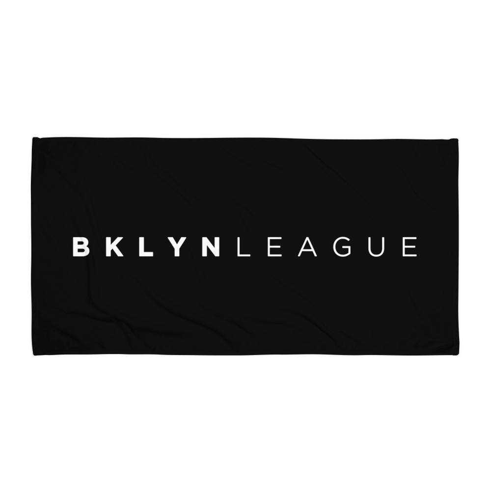 BKLYN LEAGUE Beach Towel - Black - BKLYN LEAGUE