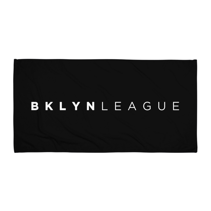 BKLYN LEAGUE Beach Towel - Black - BKLYN LEAGUE