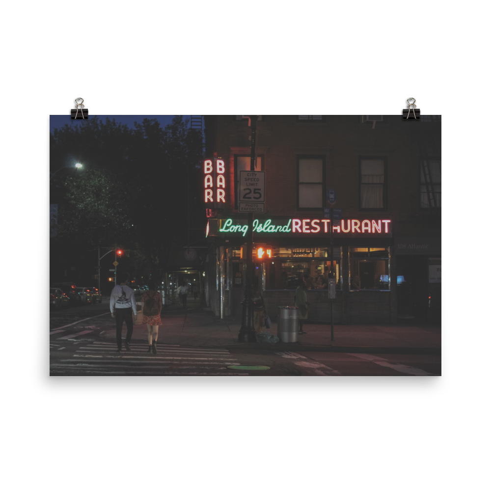 Long Island Restaurant (BK) Poster - BKLYN LEAGUE